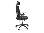 Chaise de bureau / Fauteuil pivotant « KODIAK », réglable en hauteur, noir
