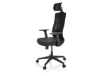 Chaise de bureau / Fauteuil pivotant « KODIAK », réglable en hauteur, noir