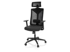 Chaise de bureau / Fauteuil pivotant « KODIAK », réglable en hauteur, noir