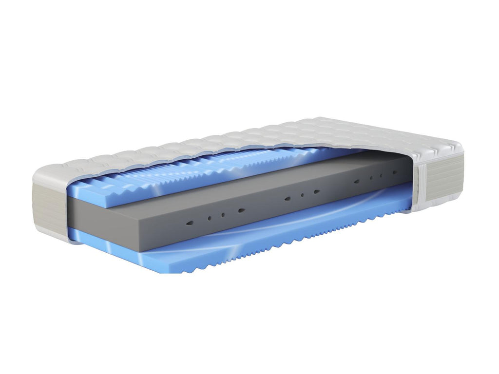 Matelas en mousse froide XXL Gelstar KS, 7 zones, H2, H3 ou H4