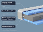 Matelas en mousse froide XXL Gelstar KS, 7 zones, H2, H3 ou H4