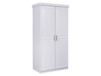 Armoire à vêtements en pin massif, veines naturelles