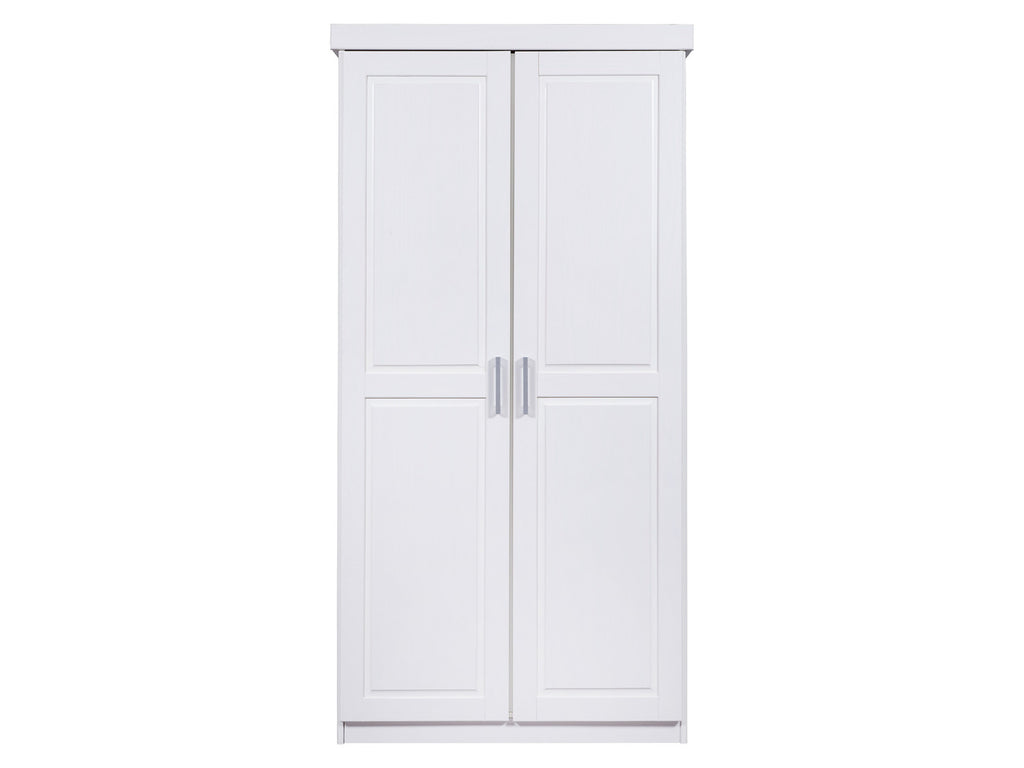 Armoire à vêtements en pin massif, veines naturelles