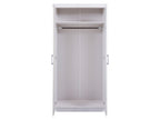 Armoire à vêtements en pin massif, veines naturelles
