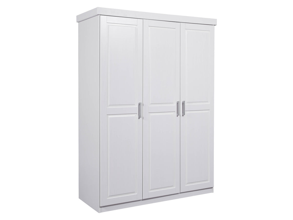 Armoire à vêtements en pin massif, veines naturelles