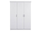 Armoire à vêtements en pin massif, veines naturelles