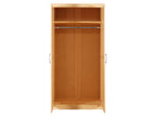 Armoire à vêtements en pin massif, veines naturelles