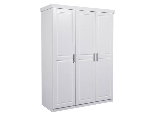 Armoire à vêtements en pin massif, veines naturelles