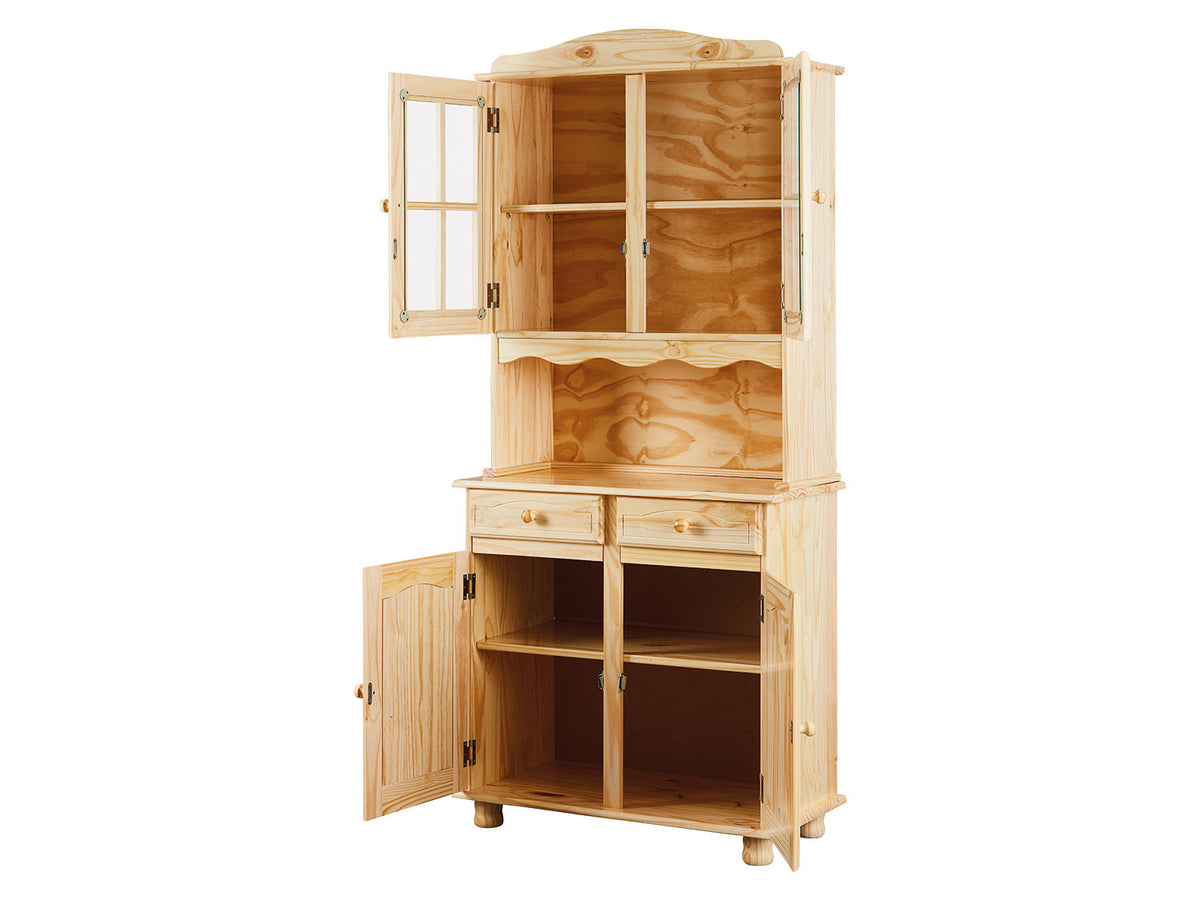Inter Link Meuble vitrine style champêtre, 2 ou 3 portes