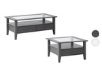 Inter Link Table basse, avec dessus en verre