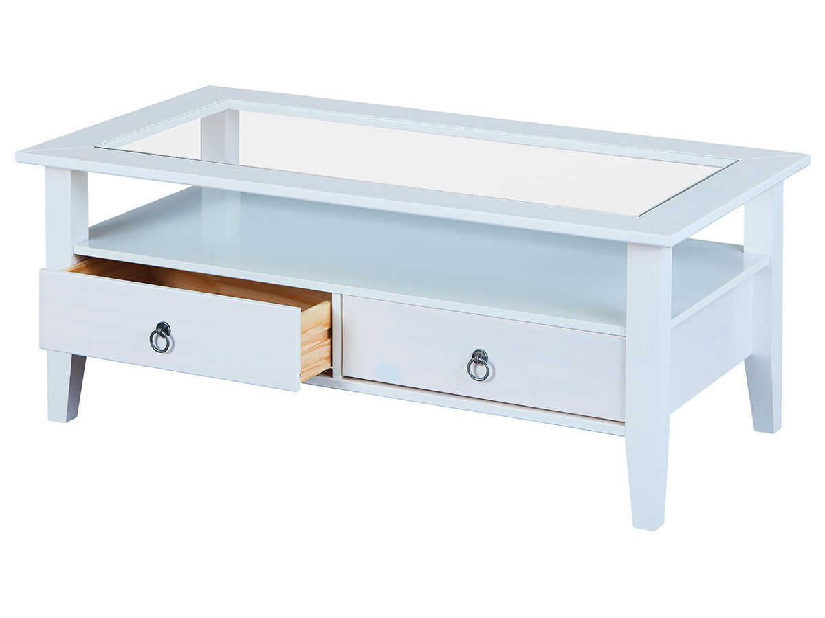 Inter Link Table basse, avec dessus en verre