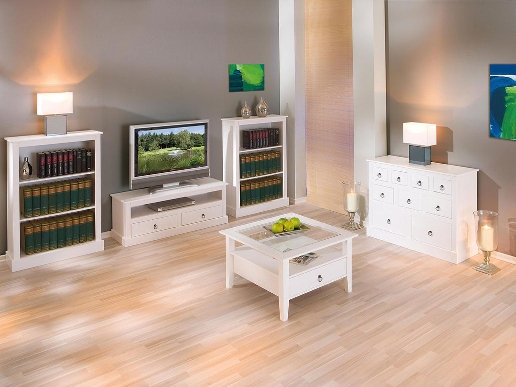 Inter Link Table basse, avec dessus en verre