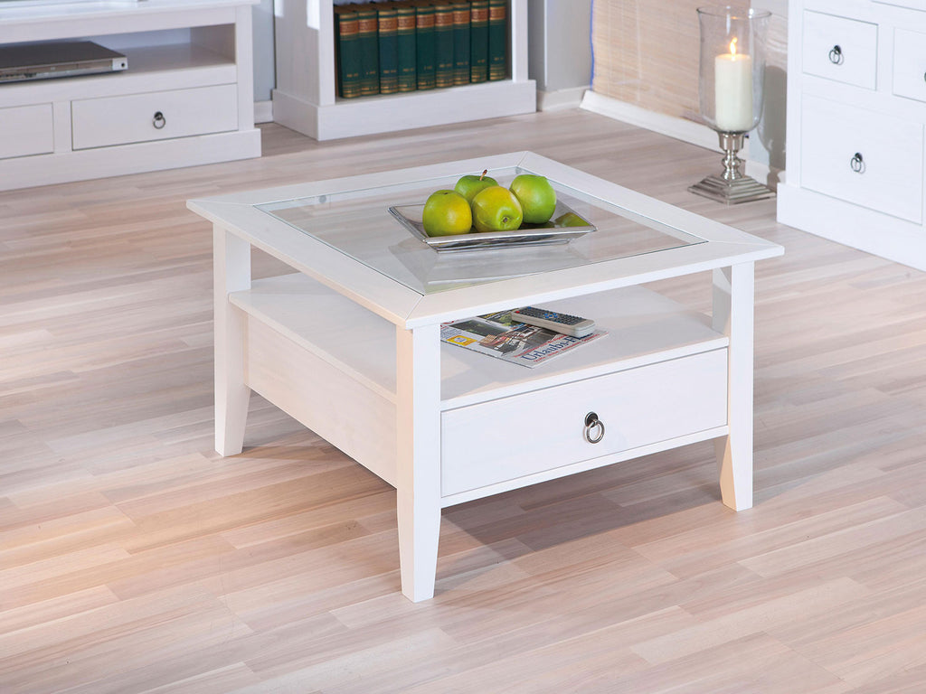 Inter Link Table basse, avec dessus en verre