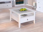 Inter Link Table basse, avec dessus en verre