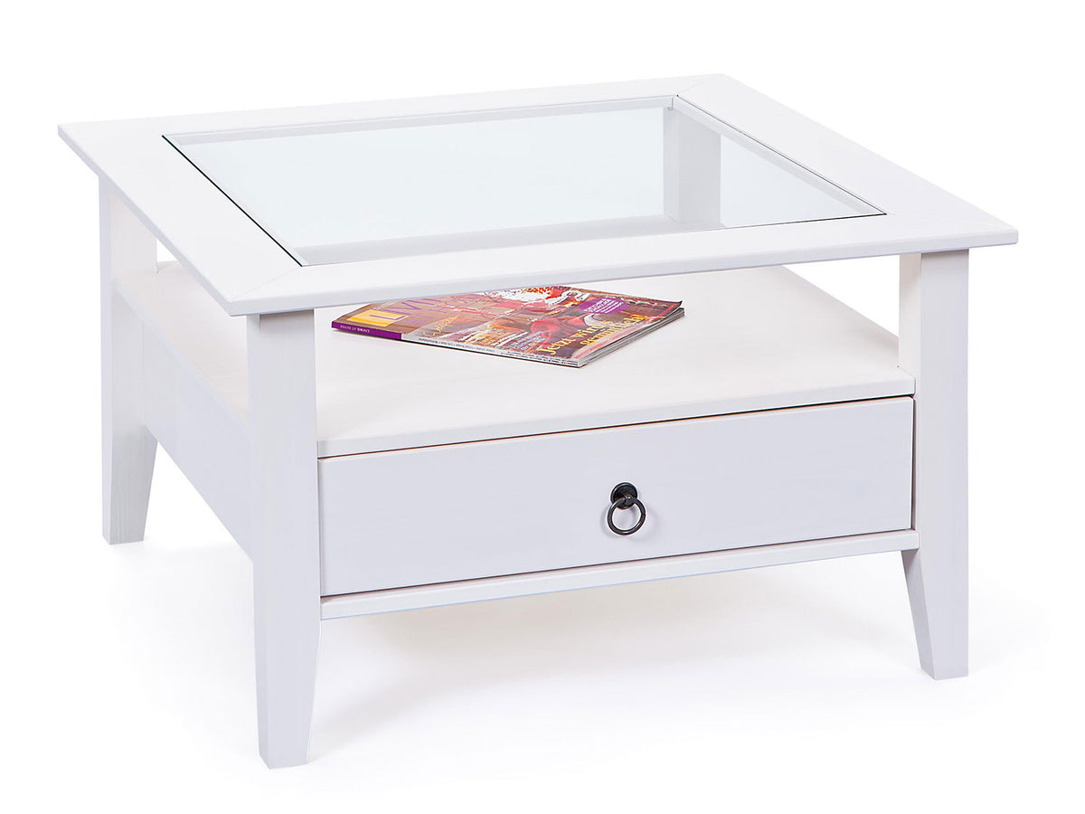 Inter Link Table basse, avec dessus en verre