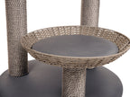 Arbre à chat d'extérieur imitation rotin, 56 x 129,5 cm