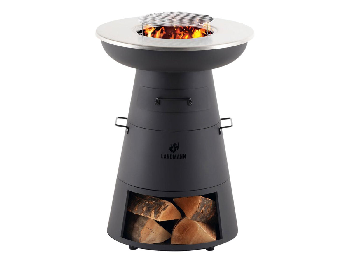 Brasero 2 en 1 avec plancha, Ø 27,5 cm
