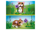 31376 Hamster mignon avec fleur 3-en-1