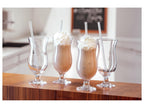 Verres à cocktail et pailles en verre « TAVOLINO », 8 pièces