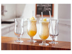 Verres à cocktail et pailles en verre « TAVOLINO », 8 pièces