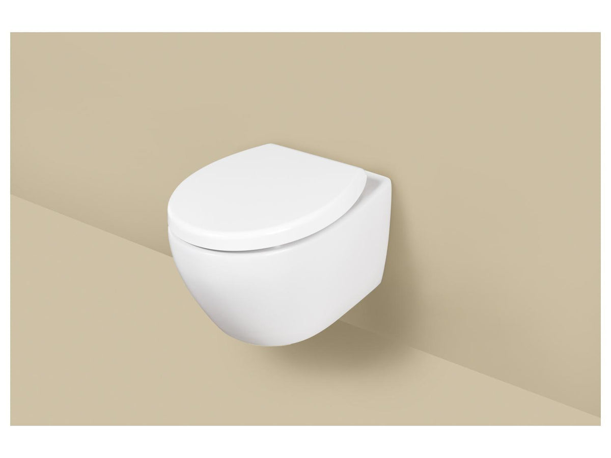 Abattant de WC en thermoplastique, avec fermeture en douceur