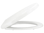 Abattant de WC en thermoplastique, avec fermeture en douceur