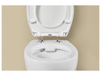 Abattant de WC en thermoplastique, avec fermeture en douceur