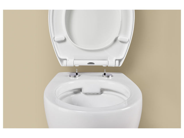 Abattant de WC en thermoplastique, avec fermeture en douceur