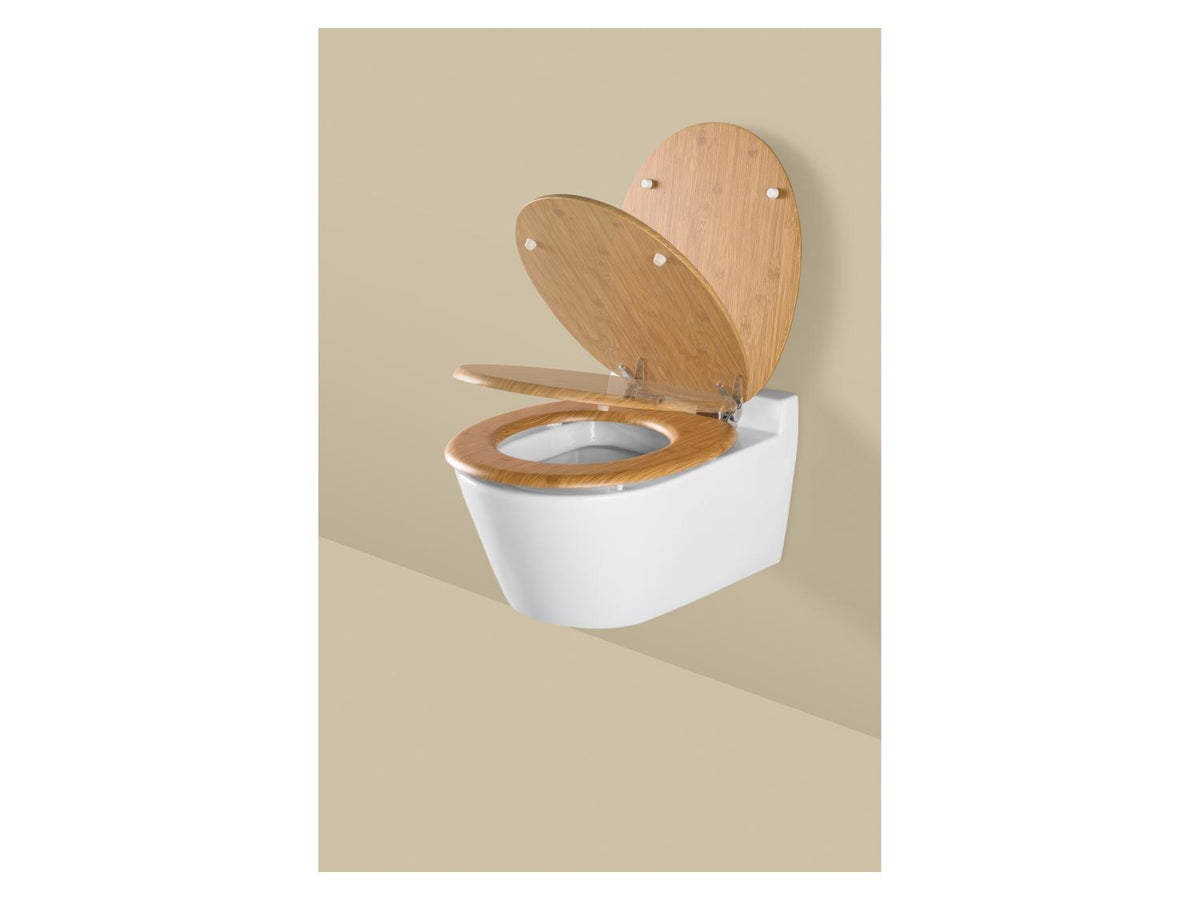 Abattant WC, avec fermeture en douceur