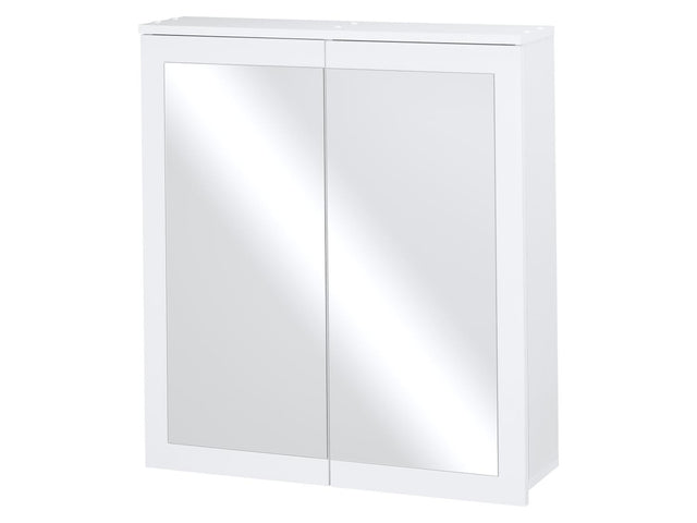 Armoire de toilette miroir Basel, 68,5 x 75,1 x 16,9 cm, blanche