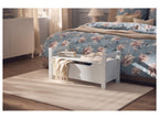 Banquette avec espace de rangement, 88 x 43 x 38 cm, blanc