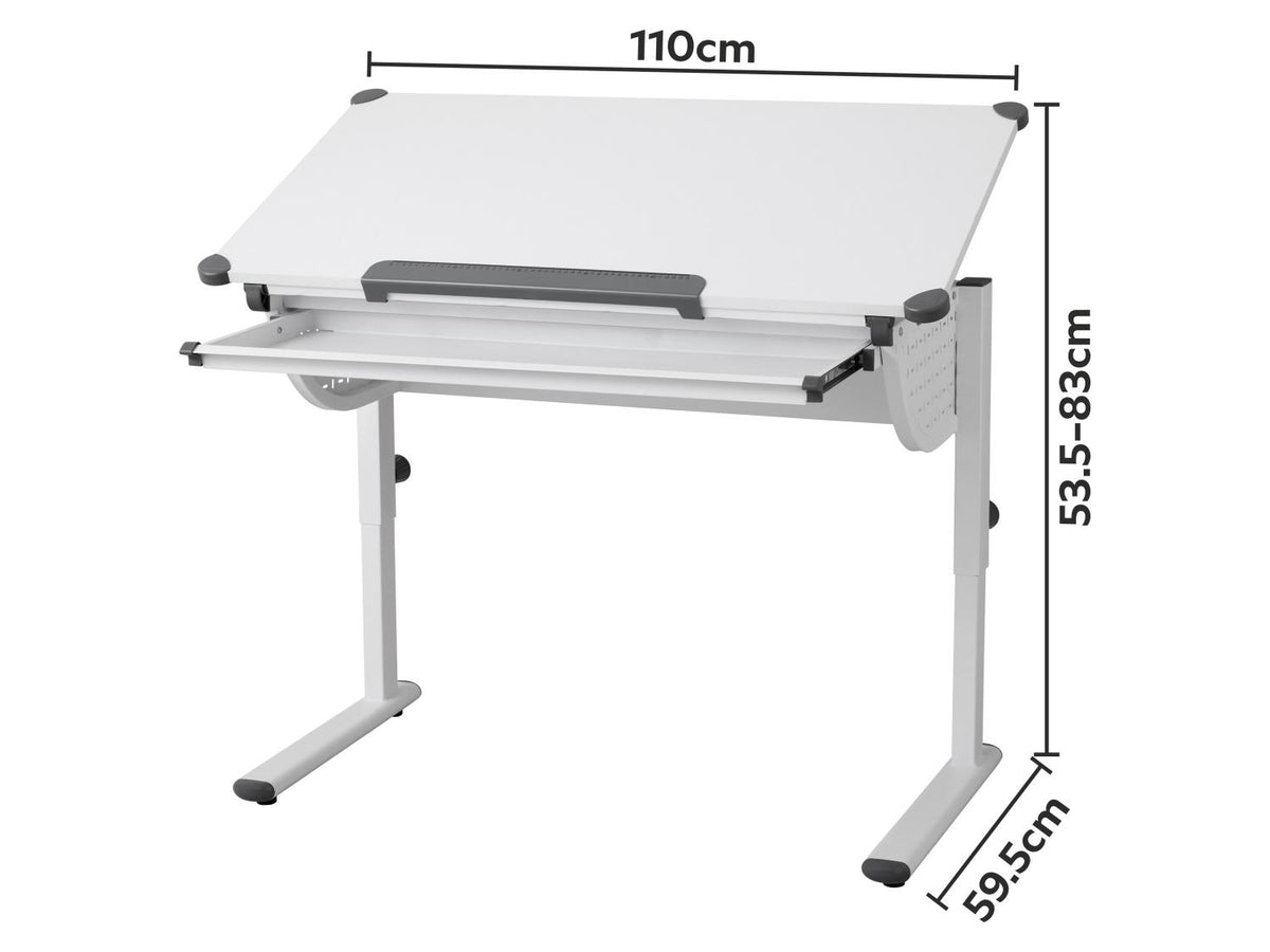 Bureau d'écolier, réglable en hauteur