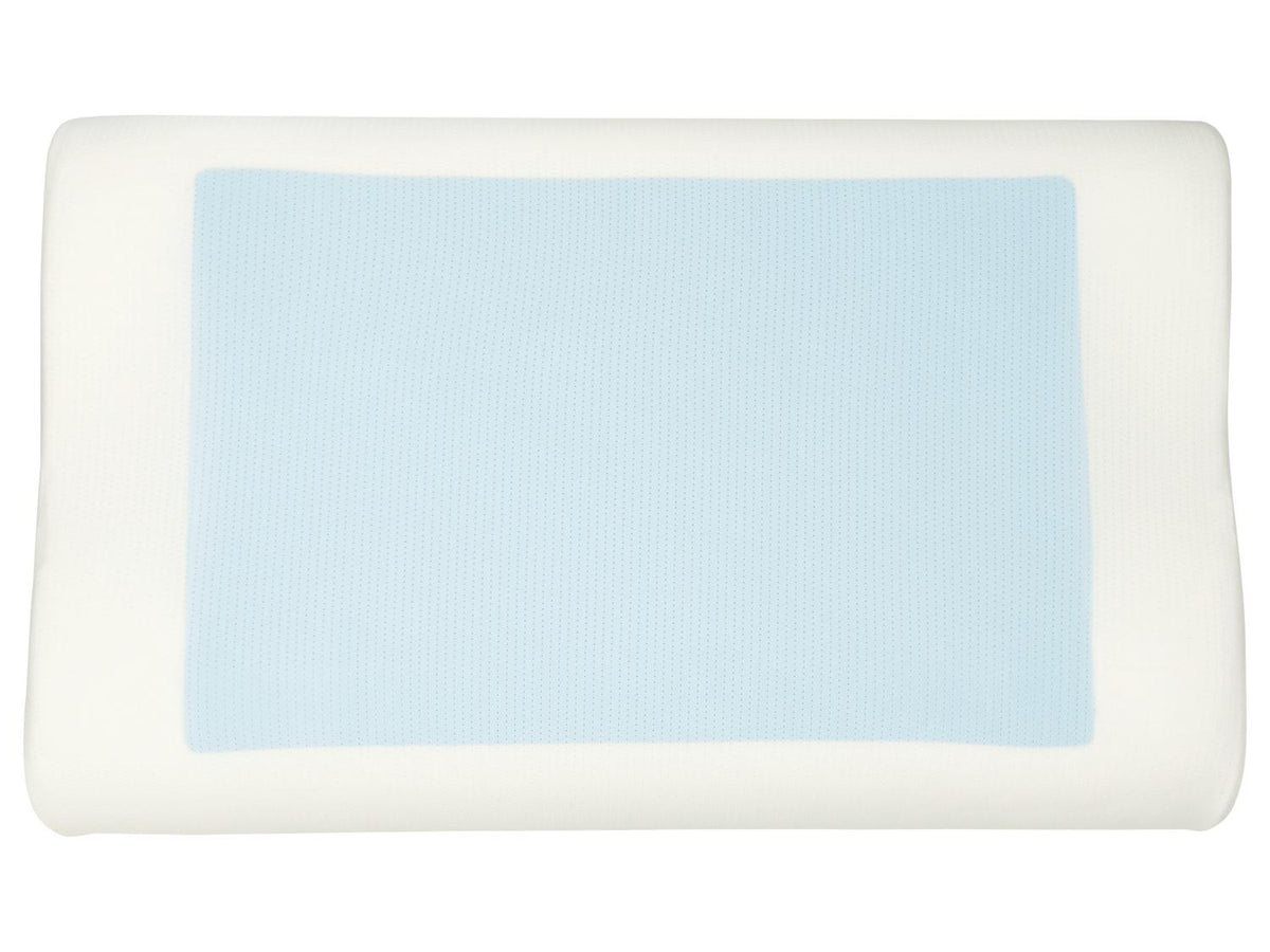 Coussin cale-nuque avec gel, 48 x 30 x 11 cm