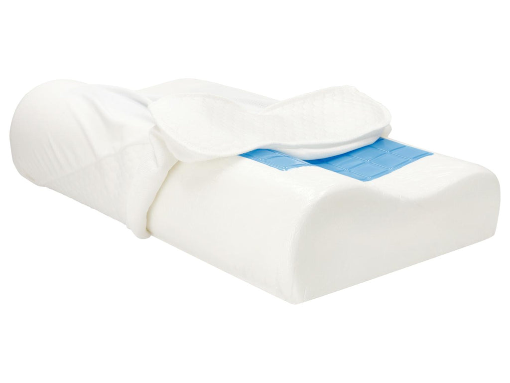 Coussin cale-nuque avec gel, 48 x 30 x 11 cm