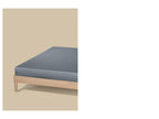 Drap-housse en satin, 180-200 x 200 cm