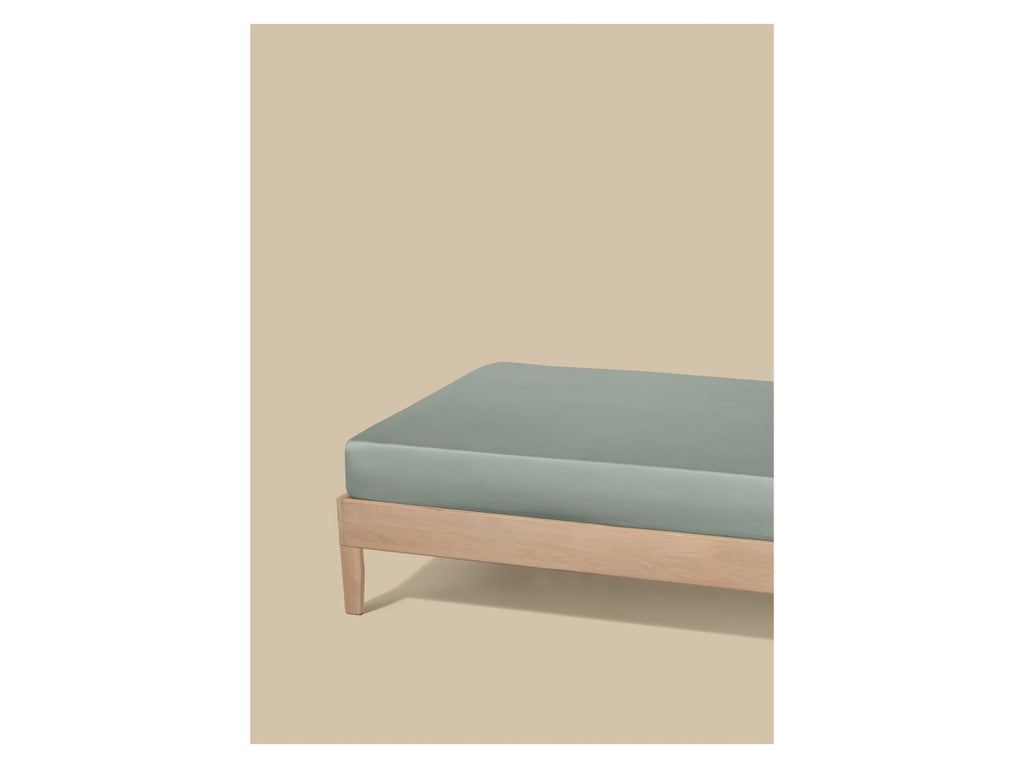 Drap-housse en satin, 90-100 x 200 cm