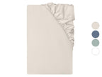Drap-housse en satin de coton, 90-100 x 200 cm
