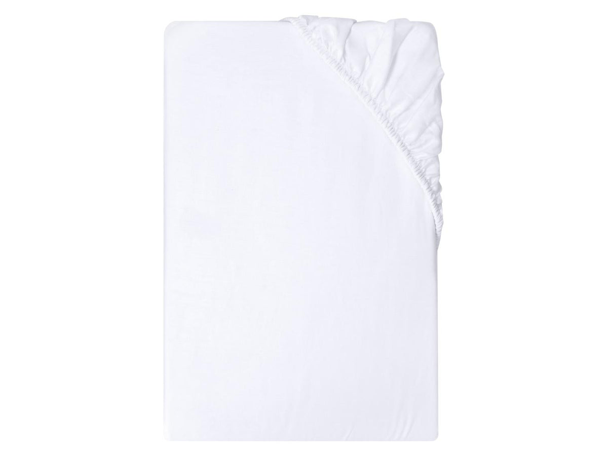Drap-housse en satin de coton, 90-100 x 200 cm