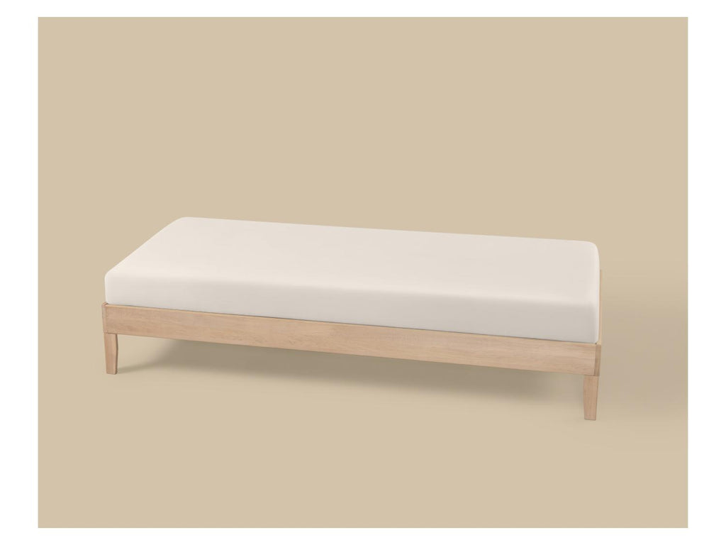 Drap-housse en satin de coton, 90-100 x 200 cm