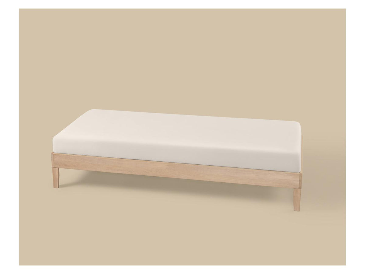 Drap-housse en satin de coton, 90-100 x 200 cm