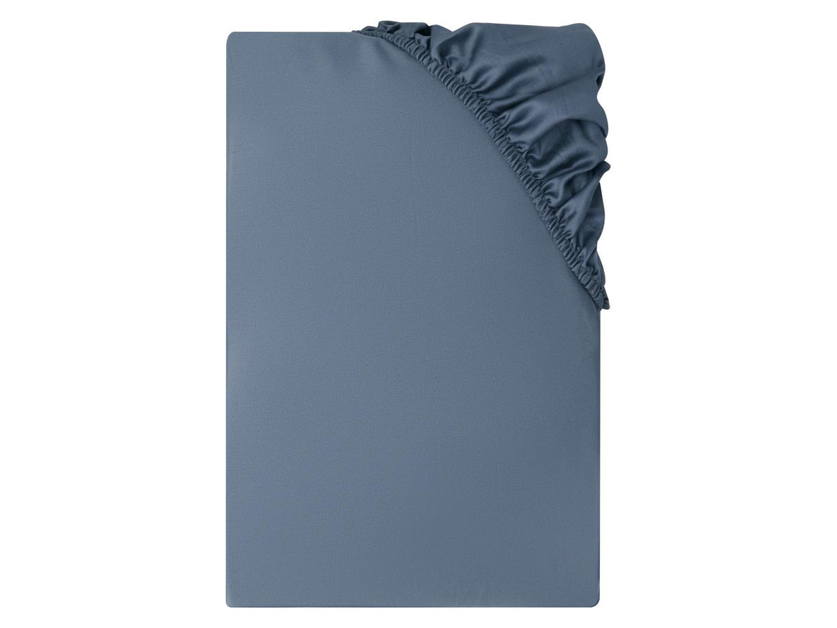 Drap-housse en satin de coton, 90-100 x 200 cm