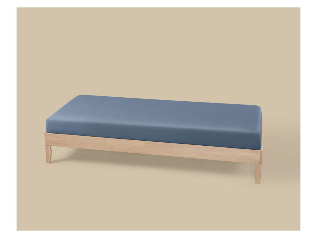 Drap-housse en satin de coton, 90-100 x 200 cm