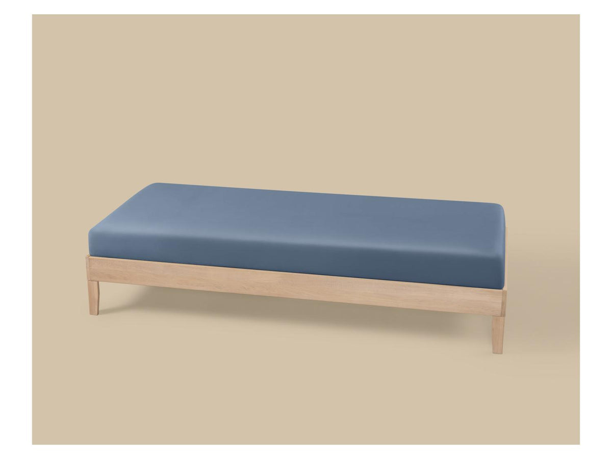 Drap-housse en satin de coton, 90-100 x 200 cm