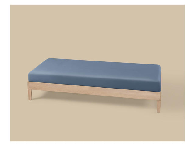 Drap-housse en satin de coton, 90-100 x 200 cm