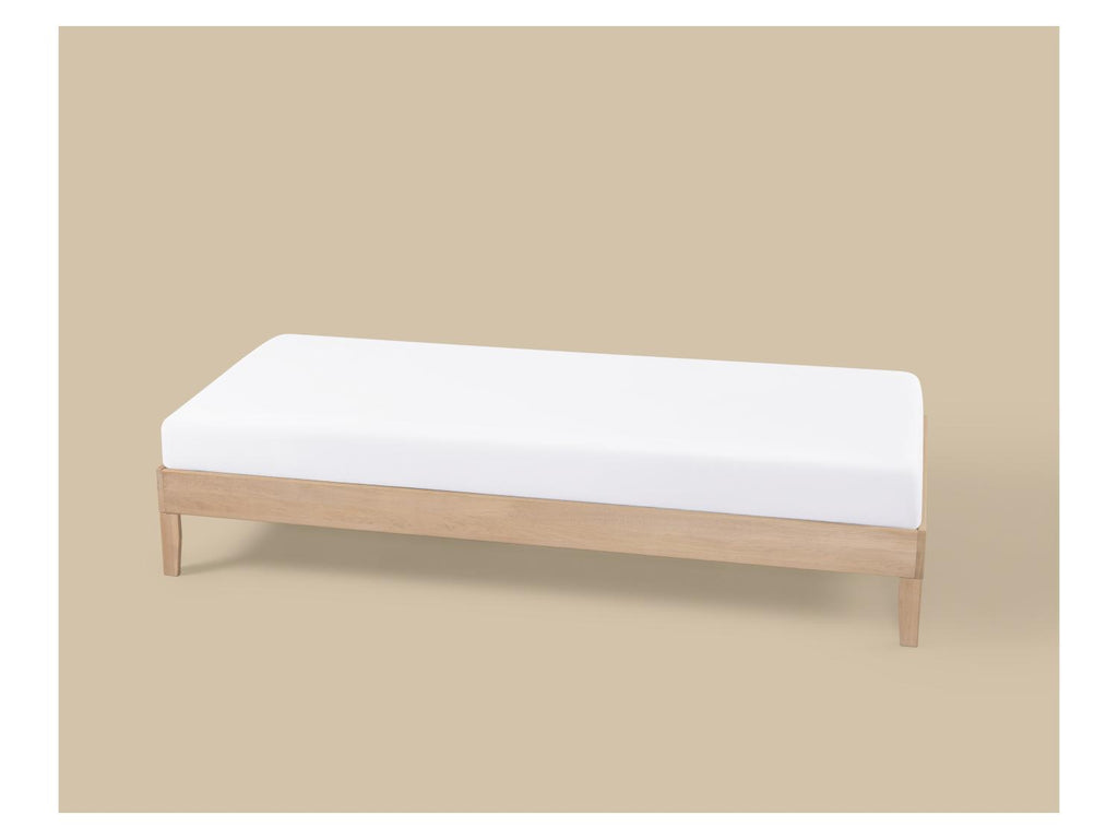 Drap-housse en satin de coton, 90-100 x 200 cm