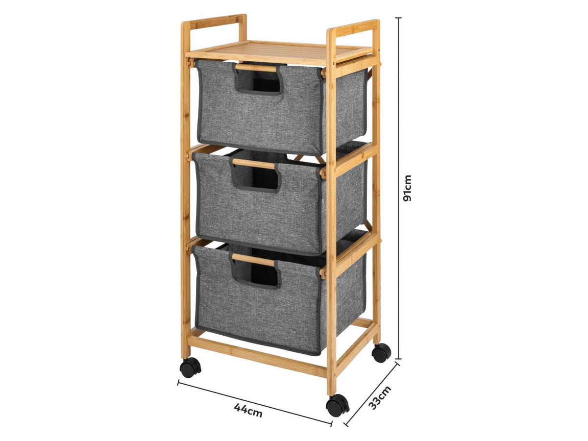 Étagère ou étagère à roulettes
