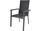 Fauteuil en aluminium anthracite Houston