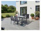 Fauteuil en aluminium anthracite Houston