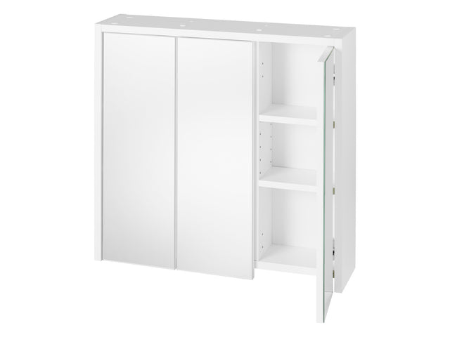 Armoire de toilette miroir, 64,3 x 60,7 x 16,2 cm, blanche