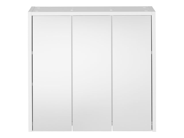 Armoire de toilette miroir, 64,3 x 60,7 x 16,2 cm, blanche